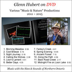 Glenn Hubert on DVD Various "Music & Nature" Productions 2011 ~ 2015 - gmhCafe Store - gmhCafe Store - 1